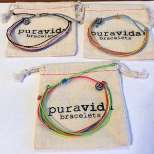 puravida bracelets set of 3